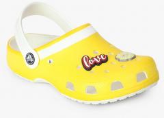 Crocs Drew X Classic Yellow Clogs boys