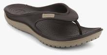 Crocs Duet Wave Coffee Flip Flops men