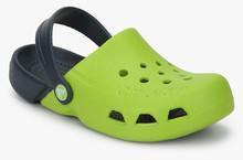 Crocs Electro Green Clogs girls