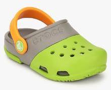 Crocs Electro Ii Green Clogs girls