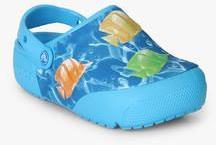 Crocs Funlab Lights Blue Clog Sandals boys