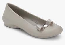 Crocs Gianna Bow Flat Grey Belly Shoes women