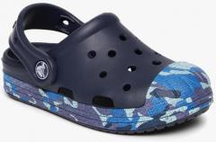 Crocs Girls Navy Printed Clogs