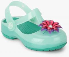 Crocs Isabella Emb Green Clog Sandals girls