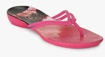 Crocs Isabella Graphic Fuchsia Flip Flops women