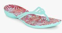 Crocs Isabella Graphic Green Flip Flops women