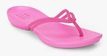 Crocs Isabella Pink Flip Flops women