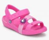 Crocs Keeley Petal Charm Pink Sandals Girls