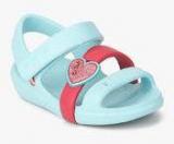 Crocs Keeley Springtime Aqua Blue Sandals Girls