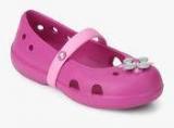 Crocs Keeley Springtime Pink Mary Jane Belly Shoes girls