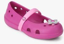 Crocs Keeley Springtime Pink Mary Jane Belly Shoes girls