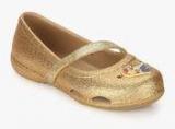 Crocs Lina Beauty And The Beast Golden Glitter Belly Shoes girls