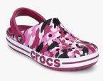 Crocs Navy Blue Printed Clogs Women