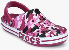 Crocs Navy Blue Printed Clogs women