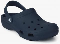 Crocs Navy Blue Solid Clogs women