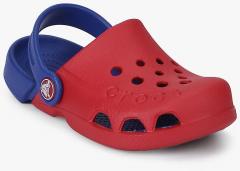 Crocs Red & Blue Colourblocked Electro Clogs girls