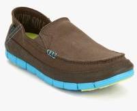 Crocs Stretch Sole Brown Loafers men