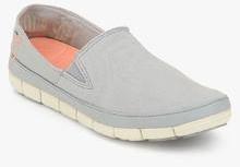 Crocs Stretch Sole GREY MOCCASINS women