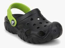 Crocs Swiftwater Black Clogs boys