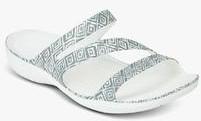 Crocs Swiftwater Graphic Grey Flip Flops women