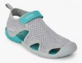 Crocs Swiftwater Mesh Grey Flip Flops Women