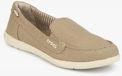 Crocs Walu Canvas Khaki Lifestyle Shoes women