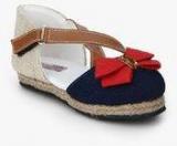 Dchica Chicness Navy Blue Bow Belly Shoes girls