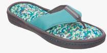 Dearfoams Blue Flip Flops women