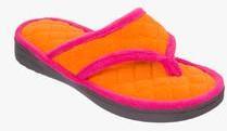 Dearfoams Orange Flip Flops women