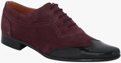 Del Mondo Burgundy Formal Shoes men