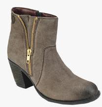 Delize Ankle Length Grey Boots women