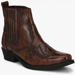 Delize Brown Mid Top Flat Boots men