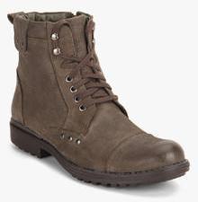 Delize Olive High Ankle Boots men