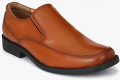 Delize Tan Slip On Formal Shoes men