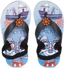 Disney Black & Blue Printed Thong Flip Flops boys