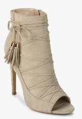 Dorothy Perkins Apple Beige Tassel Ankle Sandals women