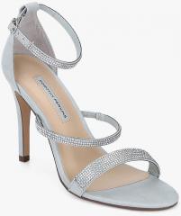 Dorothy Perkins Becky Silver Embellished Ankle Strap Sandals women