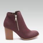 Dorothy Perkins Burgundy Heeled Boots Women