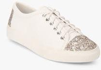 Dorothy Perkins Charlotte White Glitter Casual Sneakers women