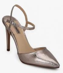 Dorothy Perkins Ena Point Metallic Golden Stilettos women