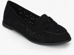 Dorothy Perkins Lana Black Lazercut Moccasins women