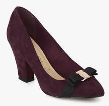 Dorothy Perkins Lily & Franc Jamie Wine Bow Belly Shoes women