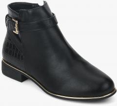 Dorothy Perkins Mayan Black Flat Boots women