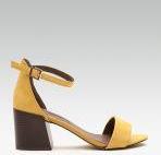 Dorothy Perkins Mustard Yellow Solid Block Heels women