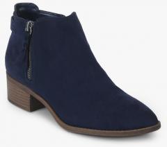 Dorothy Perkins Navy Blue Heeled Boots women