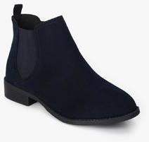 Dorothy Perkins Navy Blue Moon Chelsea Boots women