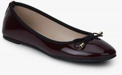 Dorothy Perkins Pandora Maroon Belly Shoes women