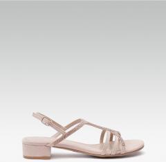 Dorothy Perkins Peach Coloured Embellished Block Heels women