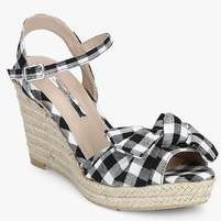 Dorothy Perkins Rolo Black Espadrilles Bow Wedges women