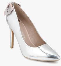 Dorothy Perkins Silver Esta Bow Metallic Stilettos women